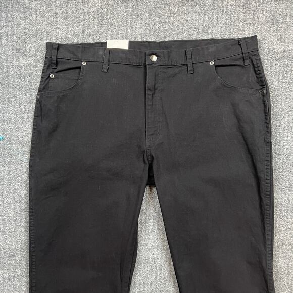 Dickies Jeans Men 44 Black Flex Dungaree Straight Leg Workwear Stretch Cotton - Picture 3 of 10